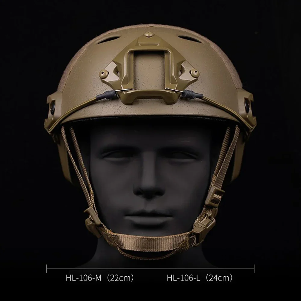 Casco táctico rápido versión arenada protección de tiro Airsoft ajustable salto al aire libre deporte ciclismo casco equipo - imagen 3