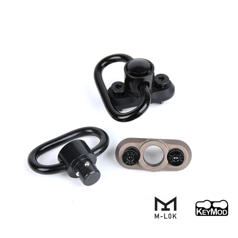 WADSN-Soporte táctico de Metal QD para M-LOK Keymod, accesorios de Base de montaje, hebilla de correa giratoria, botón de liberación rápida - imagen 2