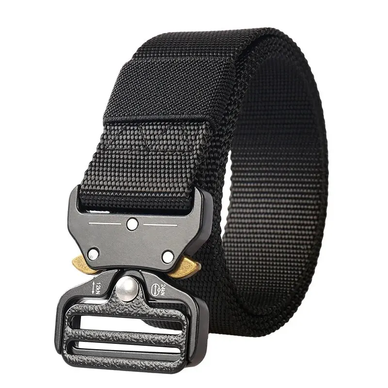 Cinturón táctico ajustable para hombre con hebilla metálica - imagen 2