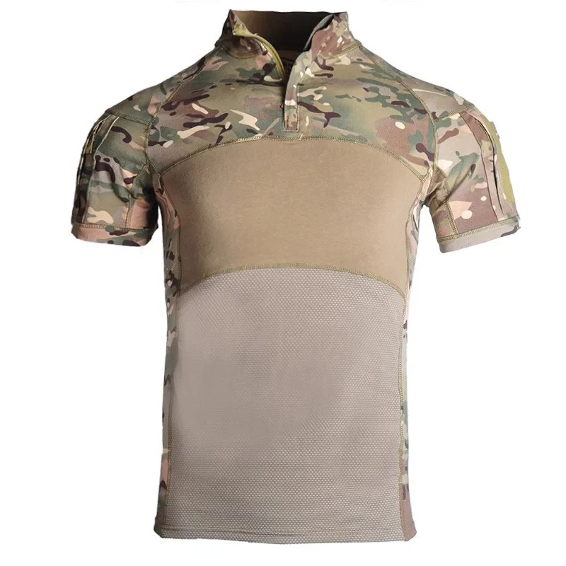 Camiseta táctica hombre algodón secado rápido manga corta exteriores - imagen 5
