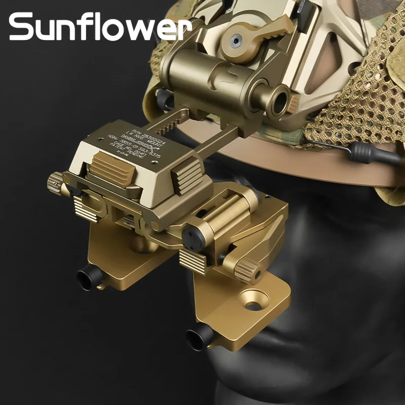 PVS14 NVG-Soporte de montaje para casco de zapato de cola de milano, táctico, 2 uds., binoculares, visión nocturna, accesorios adaptadores de soporte de brazo J - imagen 2