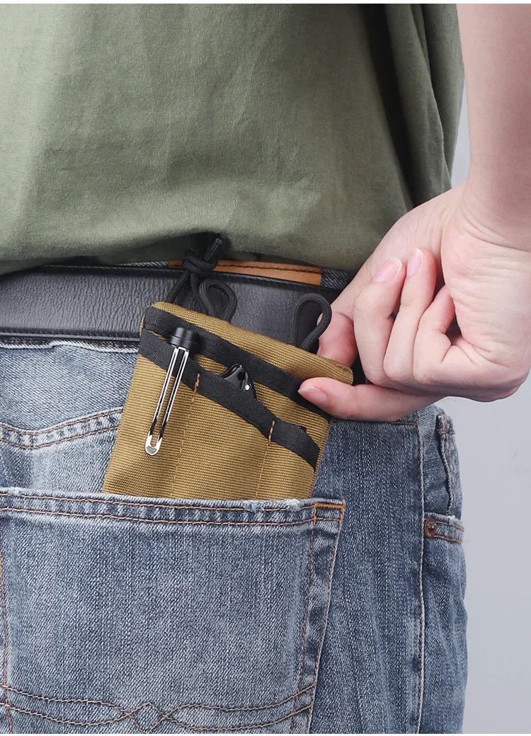 Bolsa táctica MOLLE EDC riñonera mini para llaves y tarjetas - imagen 4