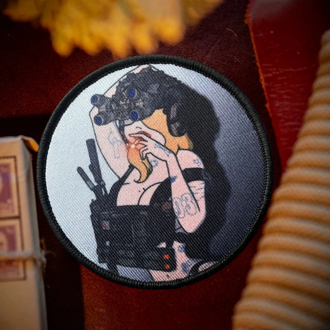 Parche táctico de Los Morale, brazalete militar con gancho y bucle, pegatina estampada de belleza Sexy para fumar, ropa de mochila - imagen 5