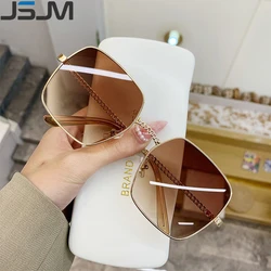 JSJM Gafas de Sol Tácticas Mujer Montura Grande Metal UV400