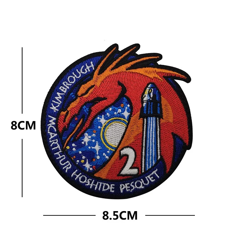 Parche de personalidad SpaceX Crew-2 Mission Crew-1, paquete de brazalete de Space Crew, Parche de chaqueta con insignia - imagen 3
