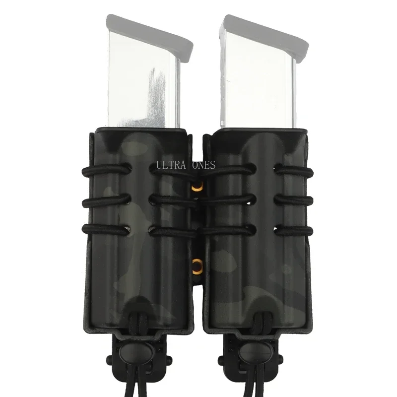 Bolsas de munición dobles de 9MM para caza al aire libre, Airsoft, Molle, Mag Carrier, Paintball Cs - imagen 3