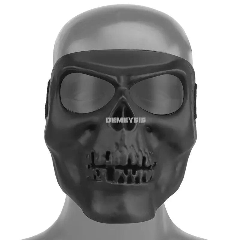 Máscara facial completa de calavera táctica, transpirable, para exteriores, Paintball, caza, CS, deportes, militar, Cosplay, Wargame, Halloween - imagen 2