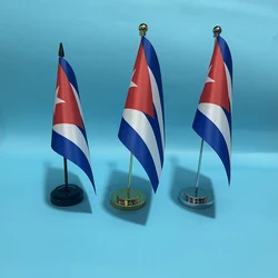 SKY Bandera Cuba 14x21 cm - Nacional para escritorio poliester