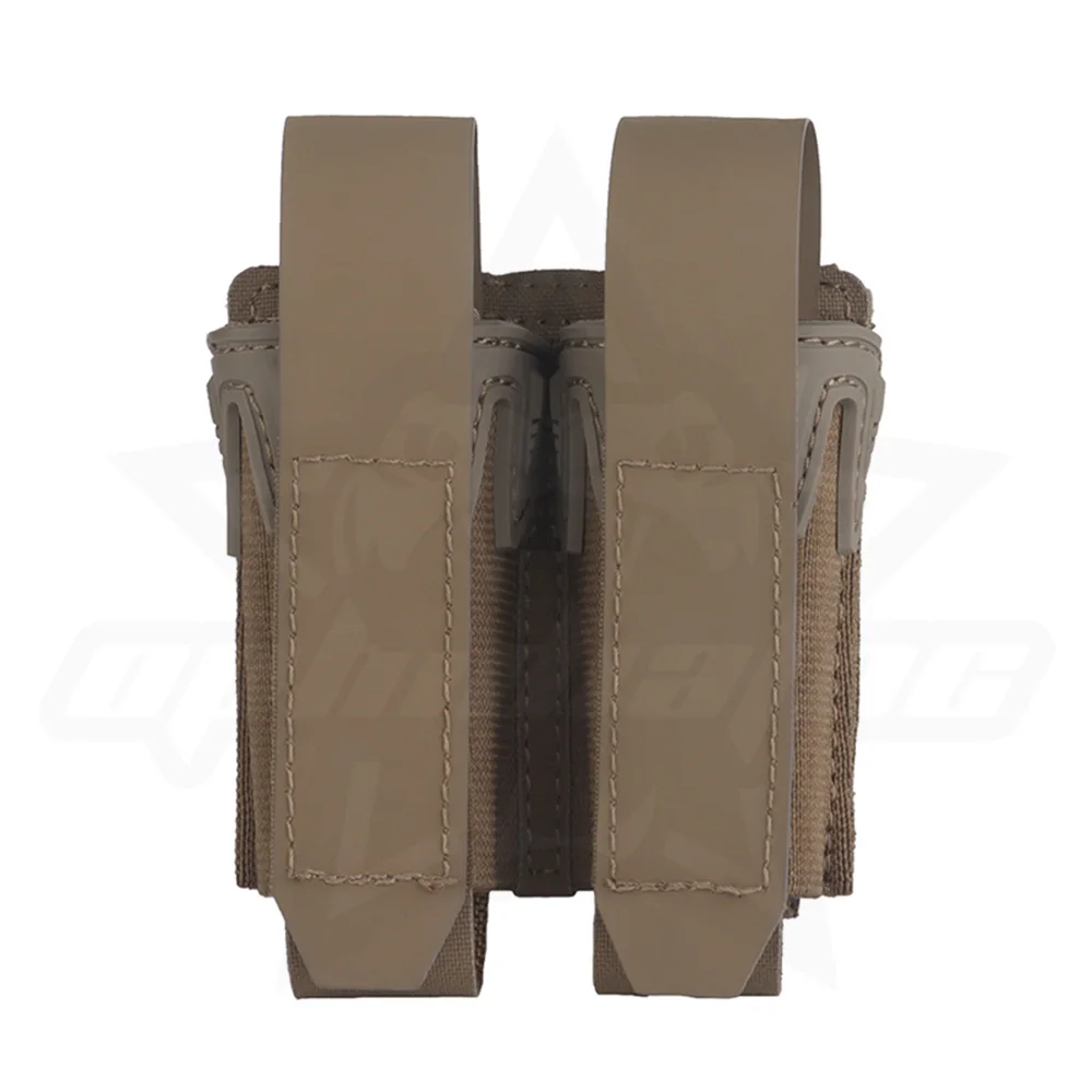 Bolsa para revistas OPHIDIAN, 9mm, doble liberación rápida, MOLLE, caza, tiro, revista, linterna, cuchillo, equipo - imagen 4
