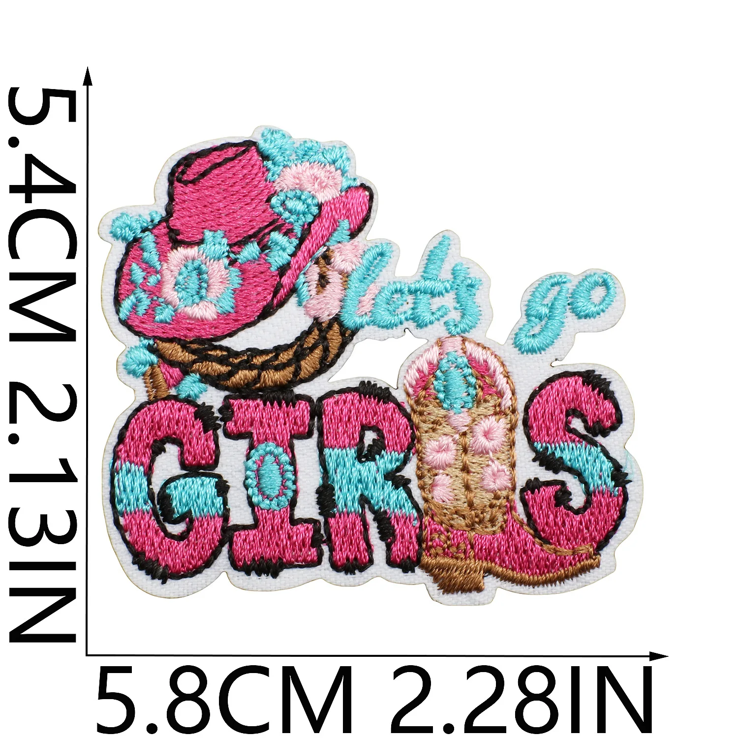 Parche bordado de estilo occidental, parches termoadhesivos para planchar de vaquero para ropa, insignias de rayas de vaquera DIY en mochila - imagen 5