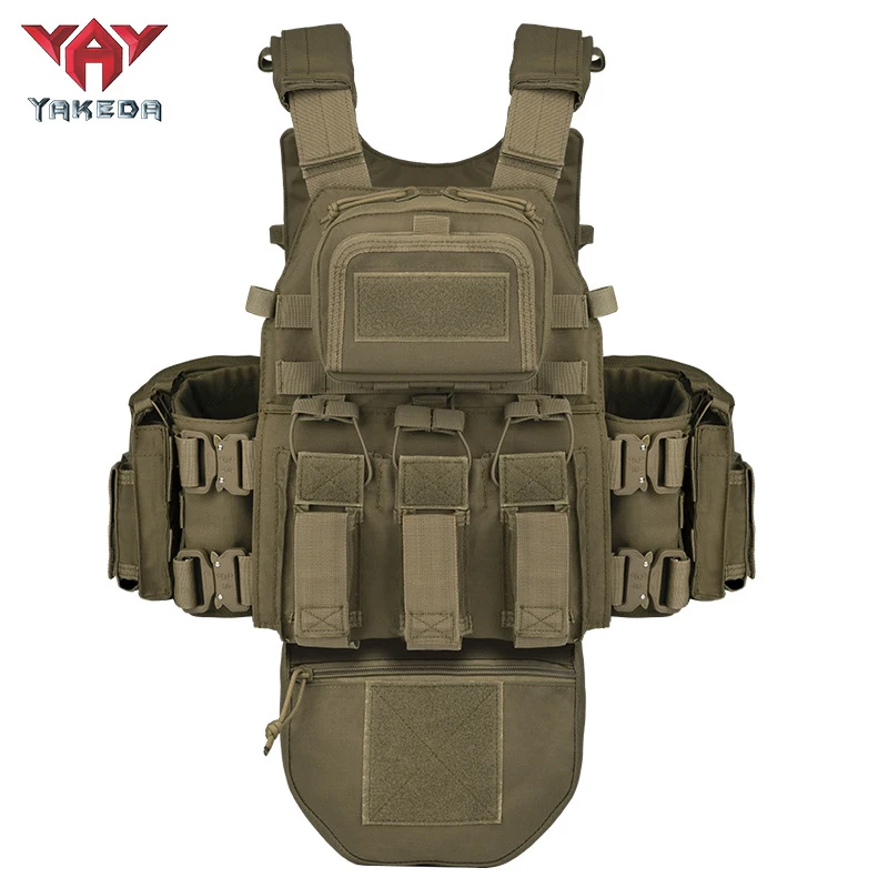 YAKEDA 8280 chaleco táctico multifuncional de protección completa hebilla de serpiente chalecos tácticos de camuflaje para exteriores de liberación rápida - imagen 4