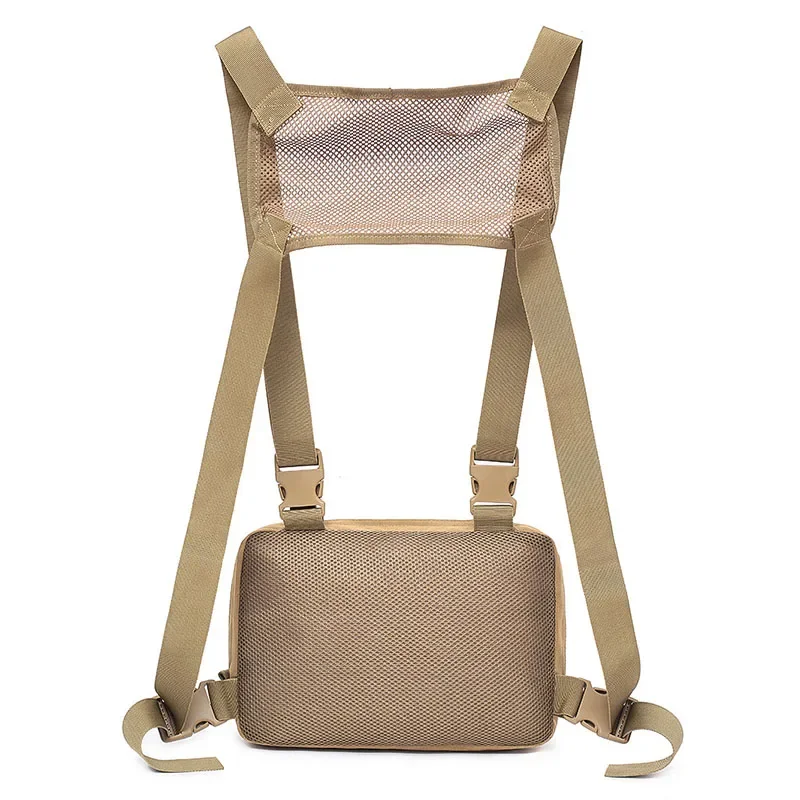 Bolsa de pecho táctica para hombre, paquete frontal Molle, chaleco, mochila, bolsas de nailon para escalar y acampar, paquete de viaje deportivo militar al aire libre - imagen 4