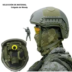 Casco táctico Kevla balístico ACH de corte alto casco balístico de alta calidad NIJ IIIA casco balístico con almohadilla de suspensión de Wendy rápido
