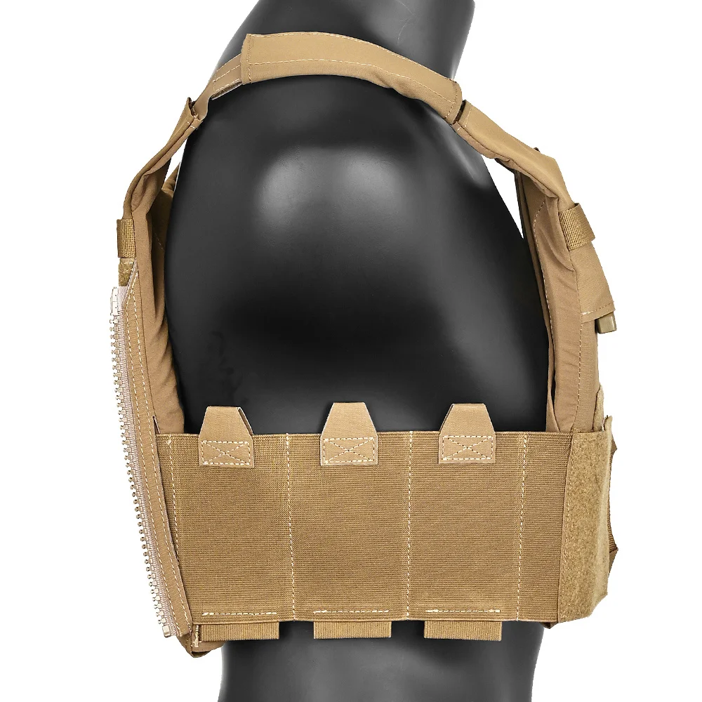 LV119 portaplacas táctico Overt, faja elástica, hebilla QD, bolsa de placa delantera y trasera, conjunto completo de chaleco de caza mediano - imagen 4