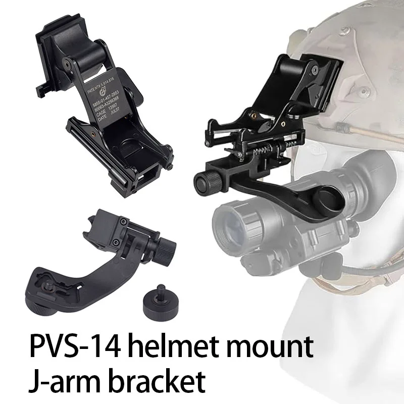 Kit de montaje de casco táctico MICH M88 FAST Rhino NVG PVS14 PVS-7 visión nocturna adaptador de montaje de brazo J accesorios Monoculares Metal Nylon