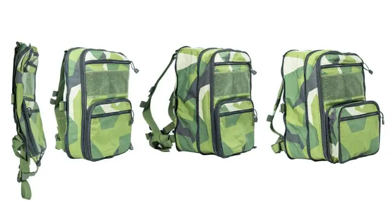 Mochila expandible de doble hombro para deportes al aire libre, geometría sueca D3 - imagen 2