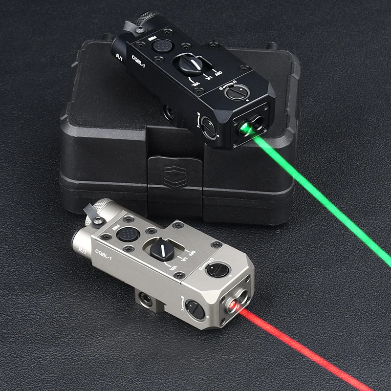 WADSN-Puntero láser de CQBL-1 de Metal, indicador láser rojo, verde y azul, mira IR, arma de caza Airsoft, luz de puntería, compatible con riel Picatinny de 20mm - imagen 4