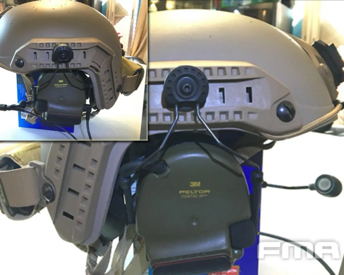 FMA FARA OTH-Adaptador de casco de apoyo para auriculares Comtac y Sordin - imagen 5