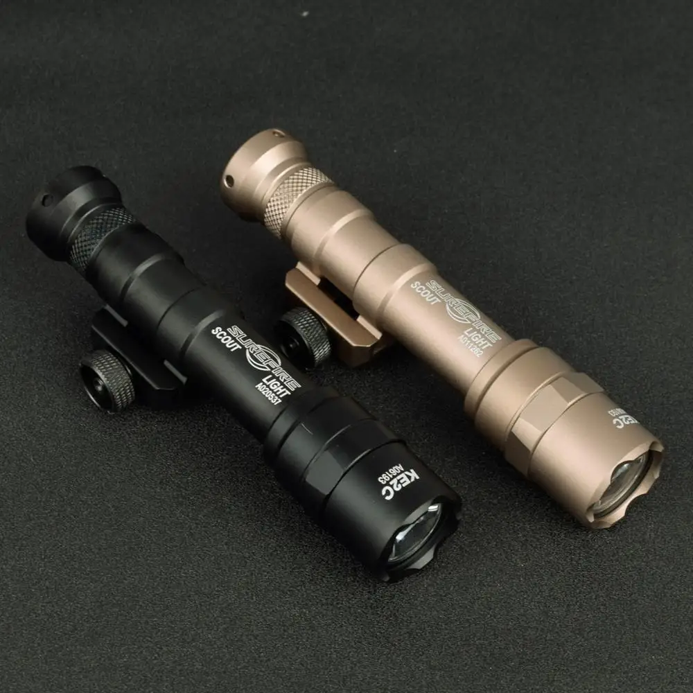 Minilinterna LED táctica Airsoft, luz para arma de caza, riel Picatinny, 20mm, M600, M600B, M600C, M600U - imagen 3