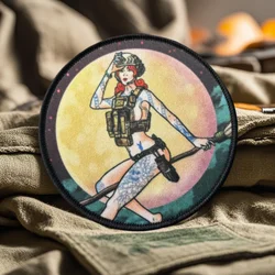 Parche táctico Baba Yaga insignia velcro para mochila y chaleco
