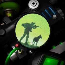 Parche de perro K9, insignia de moral táctica, emblema del ejército militar, pegatina para mochila, parches de gancho y bucle impresos, ropa