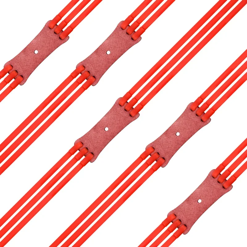 Banda de goma de 3 piezas para caza al aire libre, Bola de tarjeta atlética para lanzamiento de tirachinas con bola de acero en el interior, tirachinas elástico