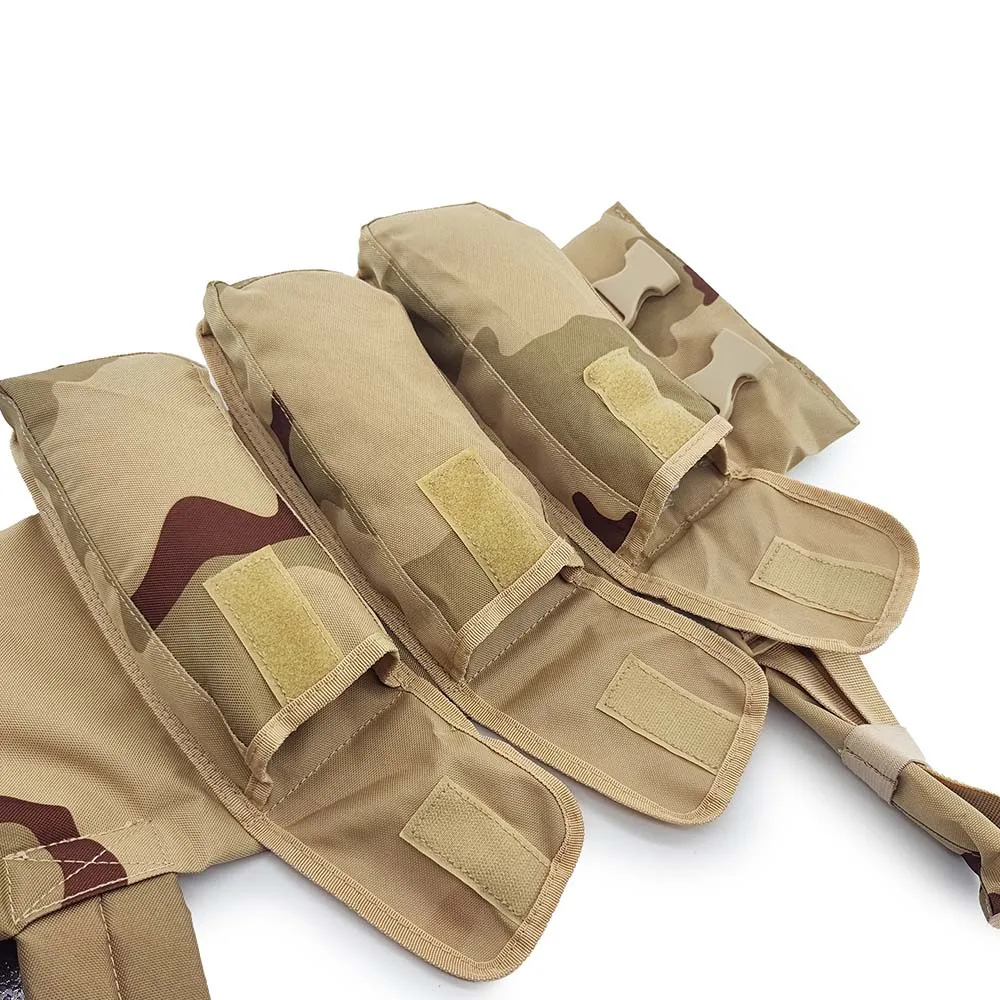 Equipo táctico de caza para el pecho, chaleco colgante para el pecho, tela de poliéster de alta resistencia de camuflaje 1000D Sansha - imagen 4