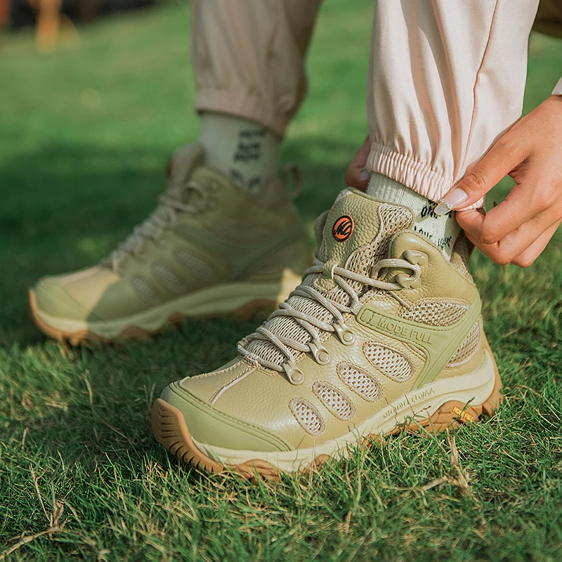 Zapatos de senderismo al aire libre para hombre, deportes al aire libre de invierno, zapatos impermeables, botas de caza, zapatillas de Trekking cálidas para mujer, zapatos de viaje al tobillo - imagen 3