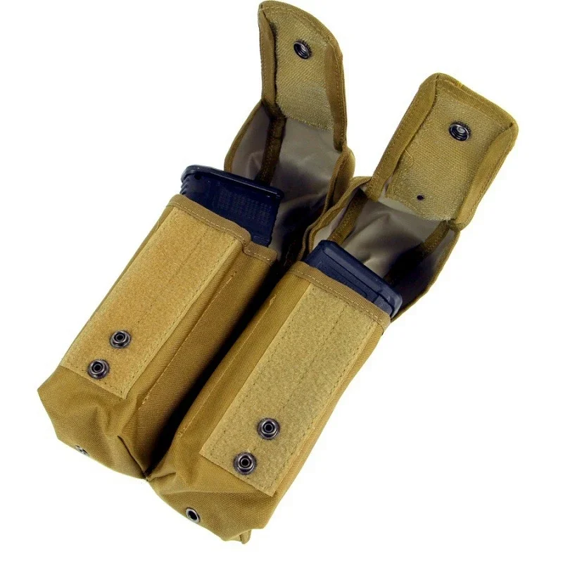 Bolsas dobles AK Mag para exteriores, bolsas para revistas Molle, bolsas de cintura con soporte, portadores Mag, accesorios para caza y Paintball - imagen 5