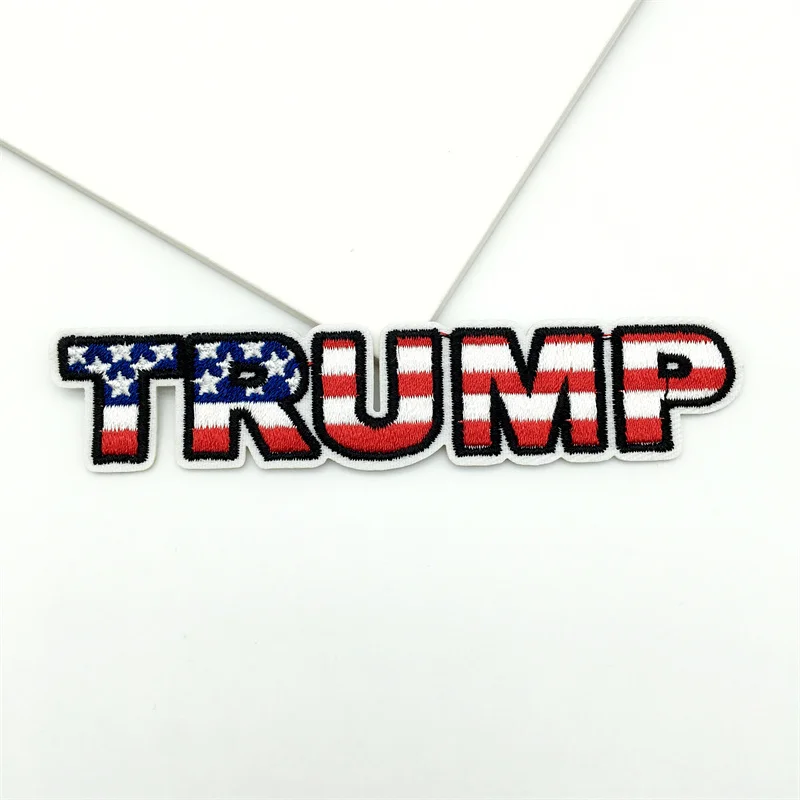 Parche bordado Trump 2024 para ropa, parche para planchar, apliques, decoración DIY para pantalones vaqueros, chaquetas, ropa, bolsos y sombreros - imagen 5