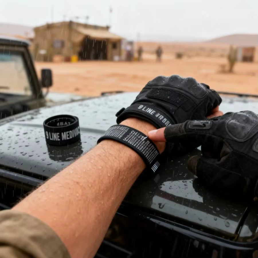 Pulsera táctica de combate con regla graduada para exteriores - imagen 3
