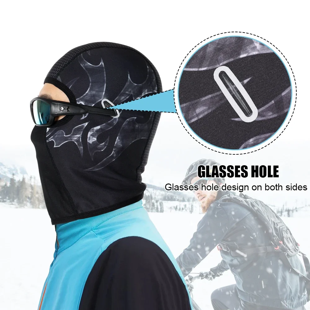 Pasamontañas táctico de lana para hombre y mujer, máscara facial completa para correr, esquí, ciclismo, caza, senderismo, bufanda, forro para casco de motocicleta, invierno - imagen 5