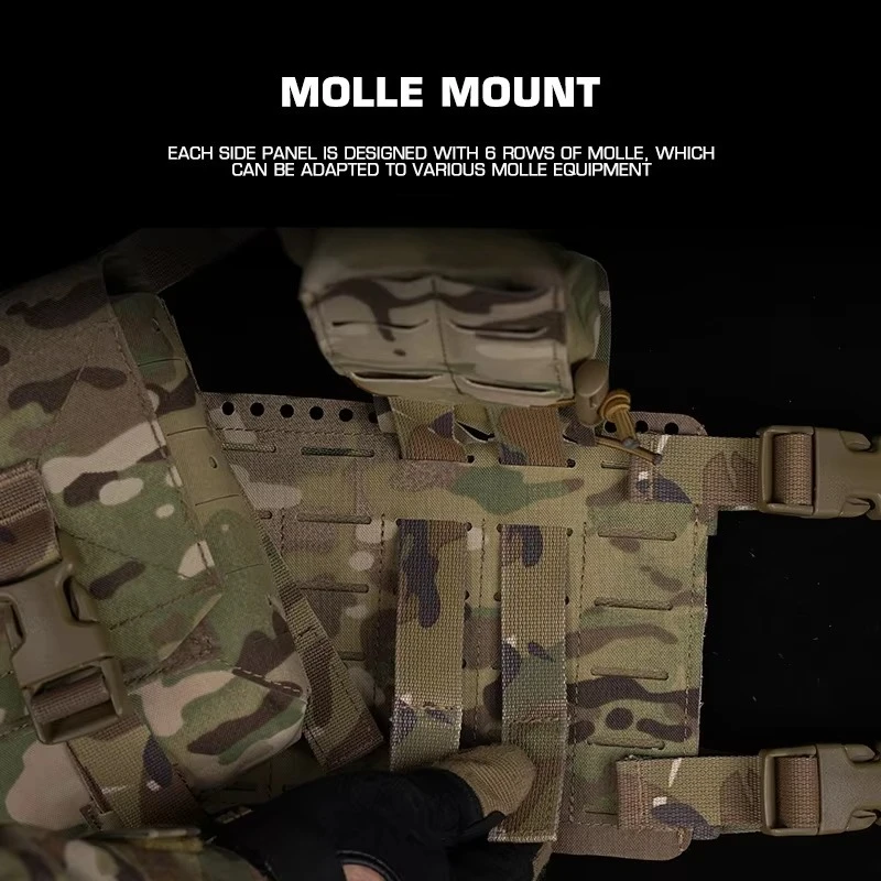 Alpha plataforma de pecho MOLLE con diseno dividido - imagen 5