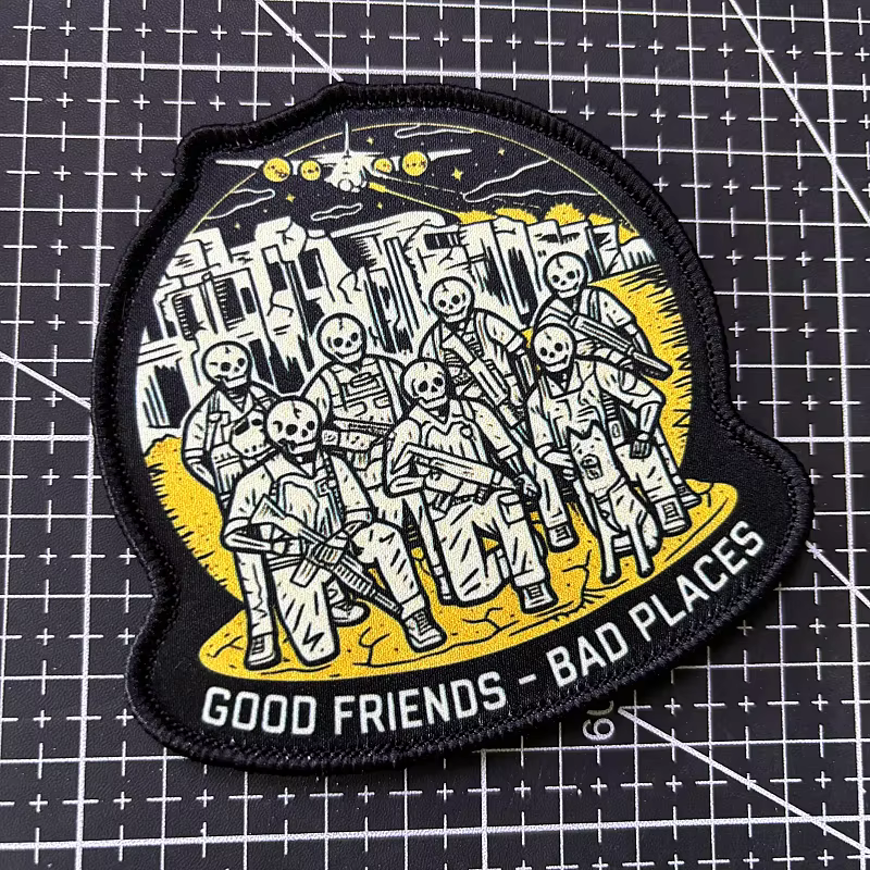 Parche Táctico Reaper Guerreros Gancho Bucle Militar - imagen 2