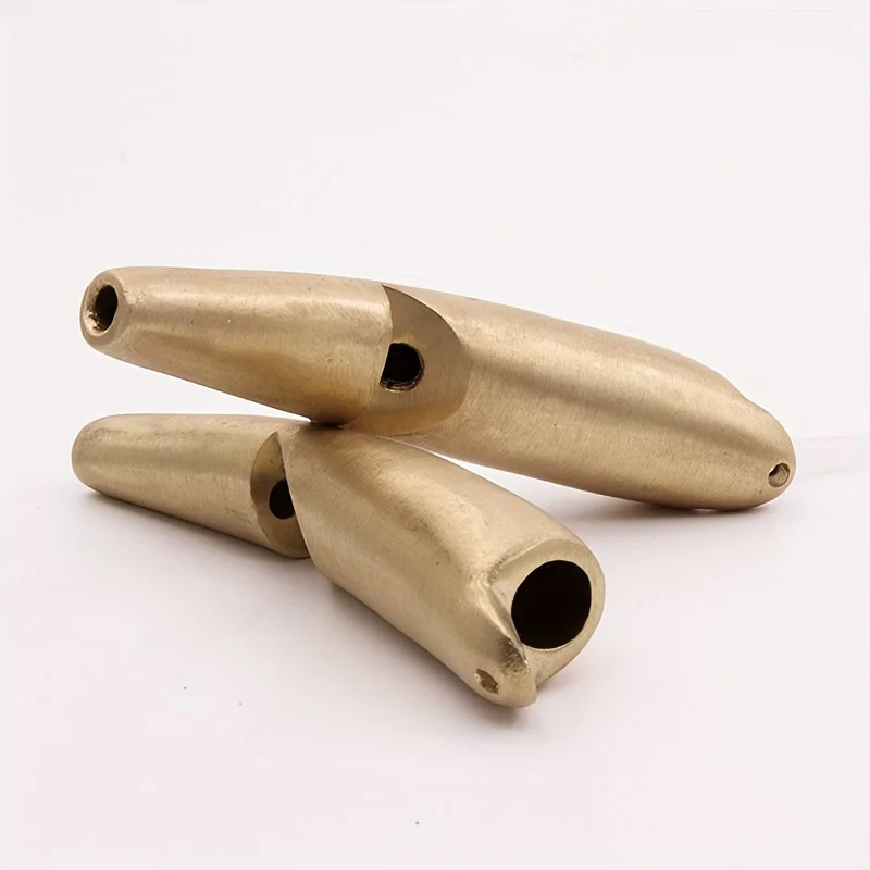 FANDAO un solo paquete de aleación de cobre codorniz pájaro llamada silbato latón caza señuelo llamador sonido de tono alto para entrenamiento y atraer - imagen 4