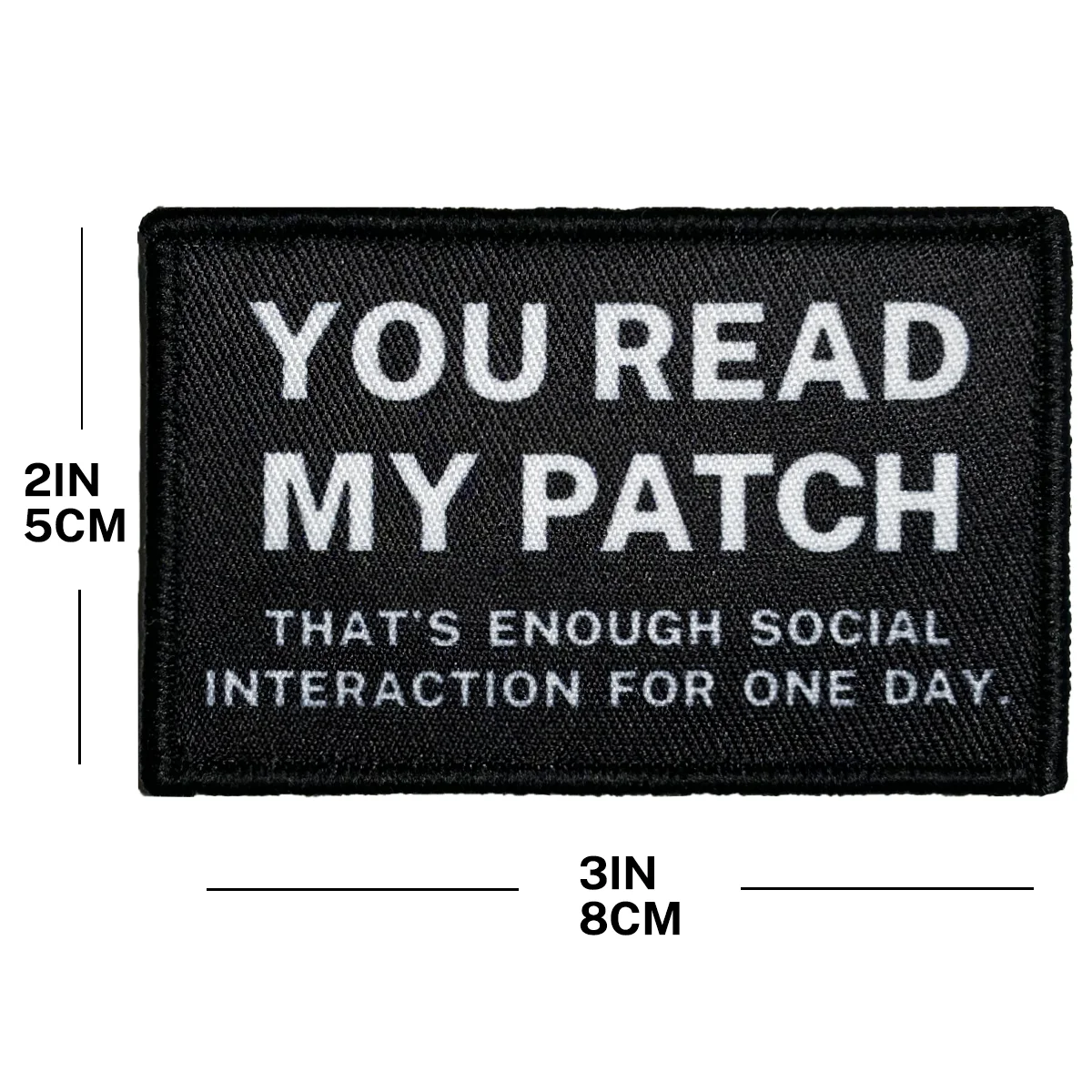 Gotta See The Candy First&You Read My Patch Gancho y bucle para sombreros, jeans, chaleco - imagen 3