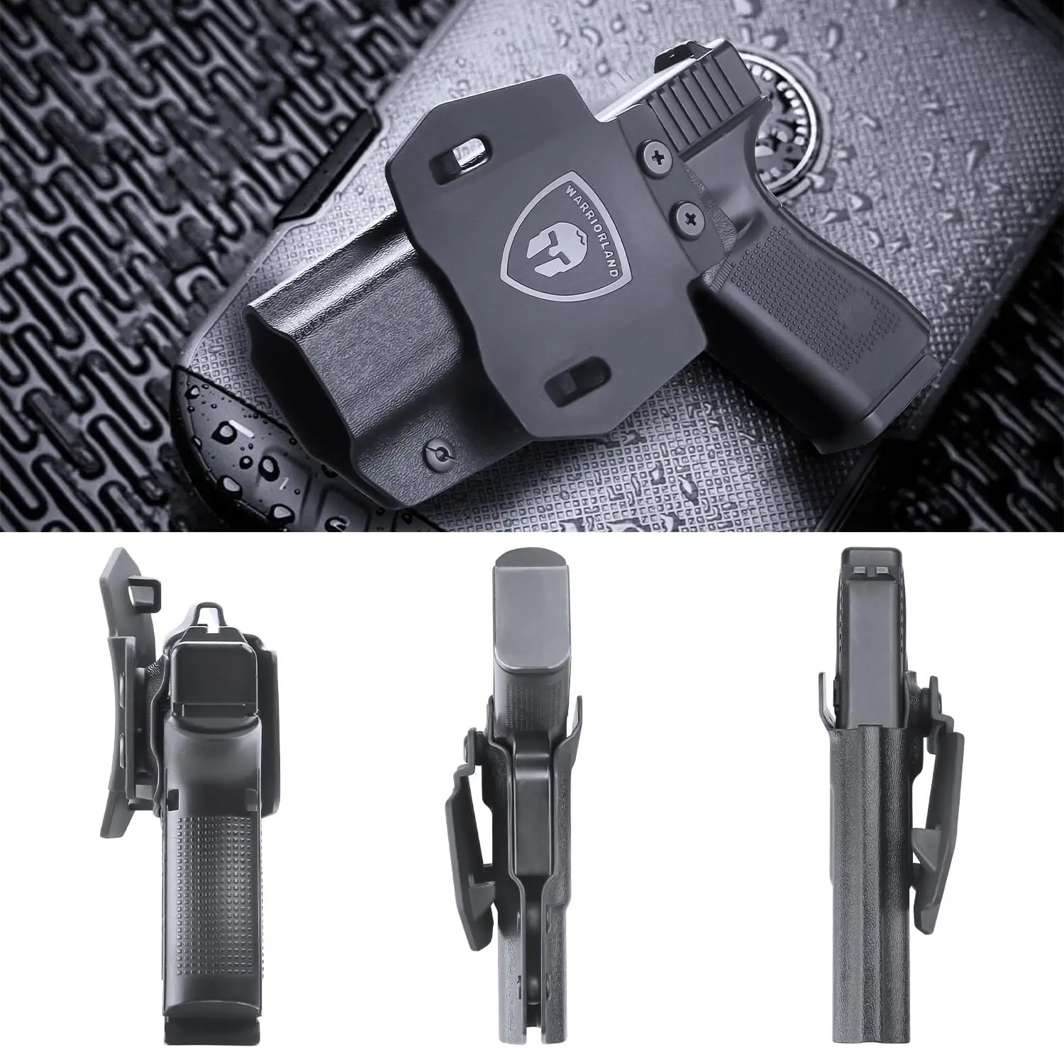 Opcional para Walther PPS M2, funda de paleta OWB Kydex, se adapta a cinturones de 1,5"-1,75", corte óptico y ajuste. No puedo, mano derecha - imagen 3