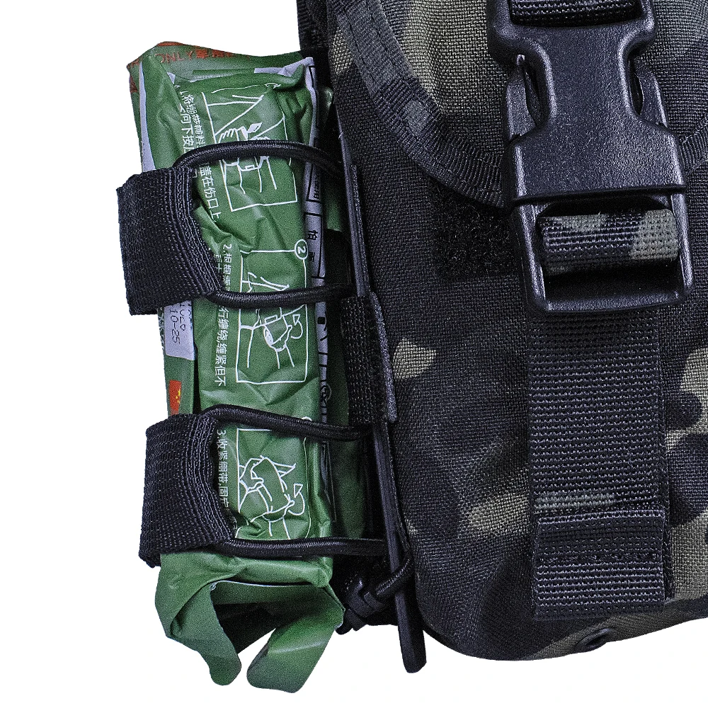Soporte de torniquete MOLLE TQ, correa de retención de correas, cordón elástico de choque, retenedor de encuadernación táctica, accesorios para chaleco de caza - imagen 5