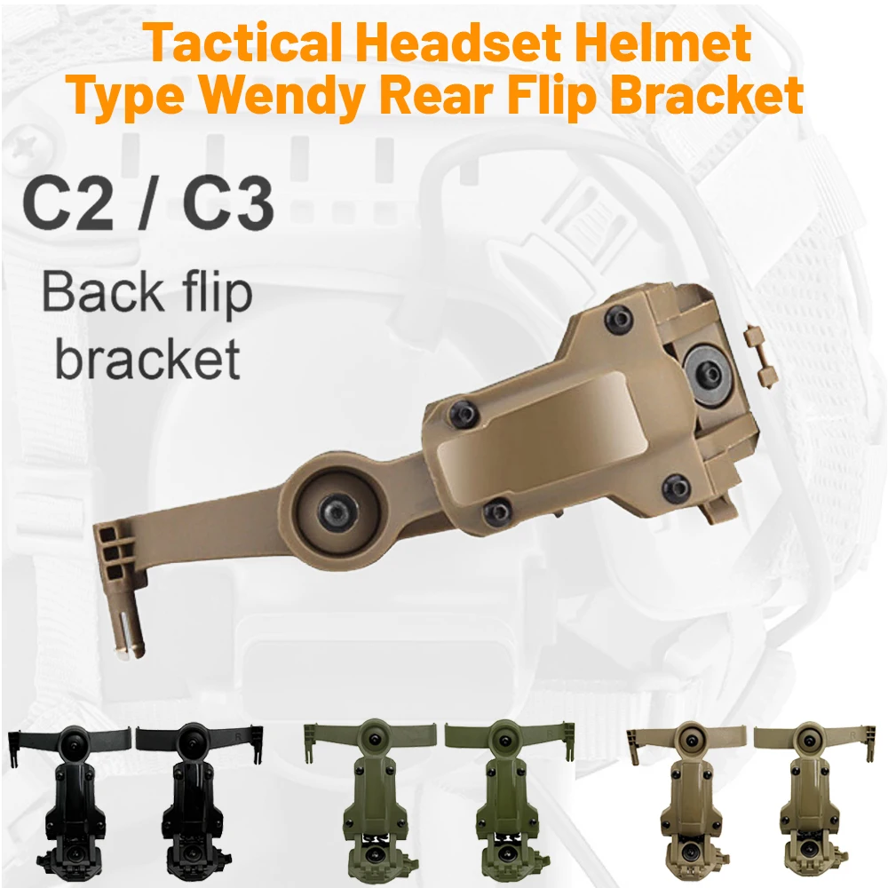 Casco táctico OPS CORE ARC/Wendy M-LOK adaptador de riel soporte para casco adecuado para accesorios de auriculares de tiro COMTAC III