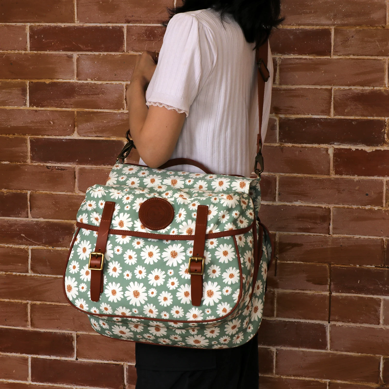 Tourbon-Bolsa de almacenamiento para asiento trasero de bicicleta, portaequipajes de lona encerada, Estilo Vintage, accesorios para ciclismo