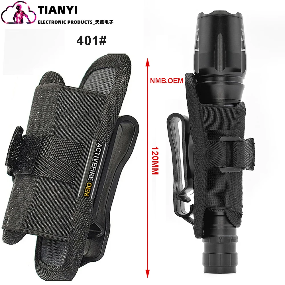 Funda táctica para linterna, funda para cinturón, soporte para luz Flash, adecuada - imagen 3