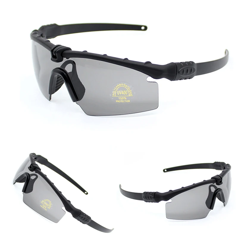 Gafas tácticas militares polarizadas Uv400 para hombres al aire libre, gafas de caza y tiro, gafas de seguridad deportivas Airsoft con 4 lentes - imagen 2