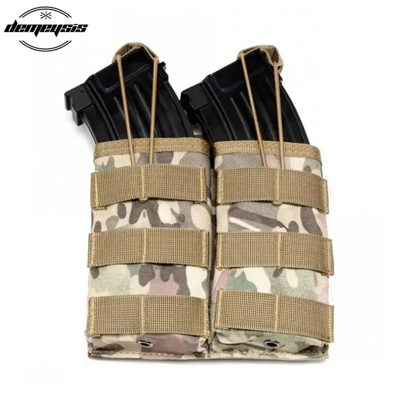 AK AR M4 AR15 bolsas para revistas táctico CS tiro individual/doble/Triple bolsa Molle caza Paintball bolsas - imagen 5