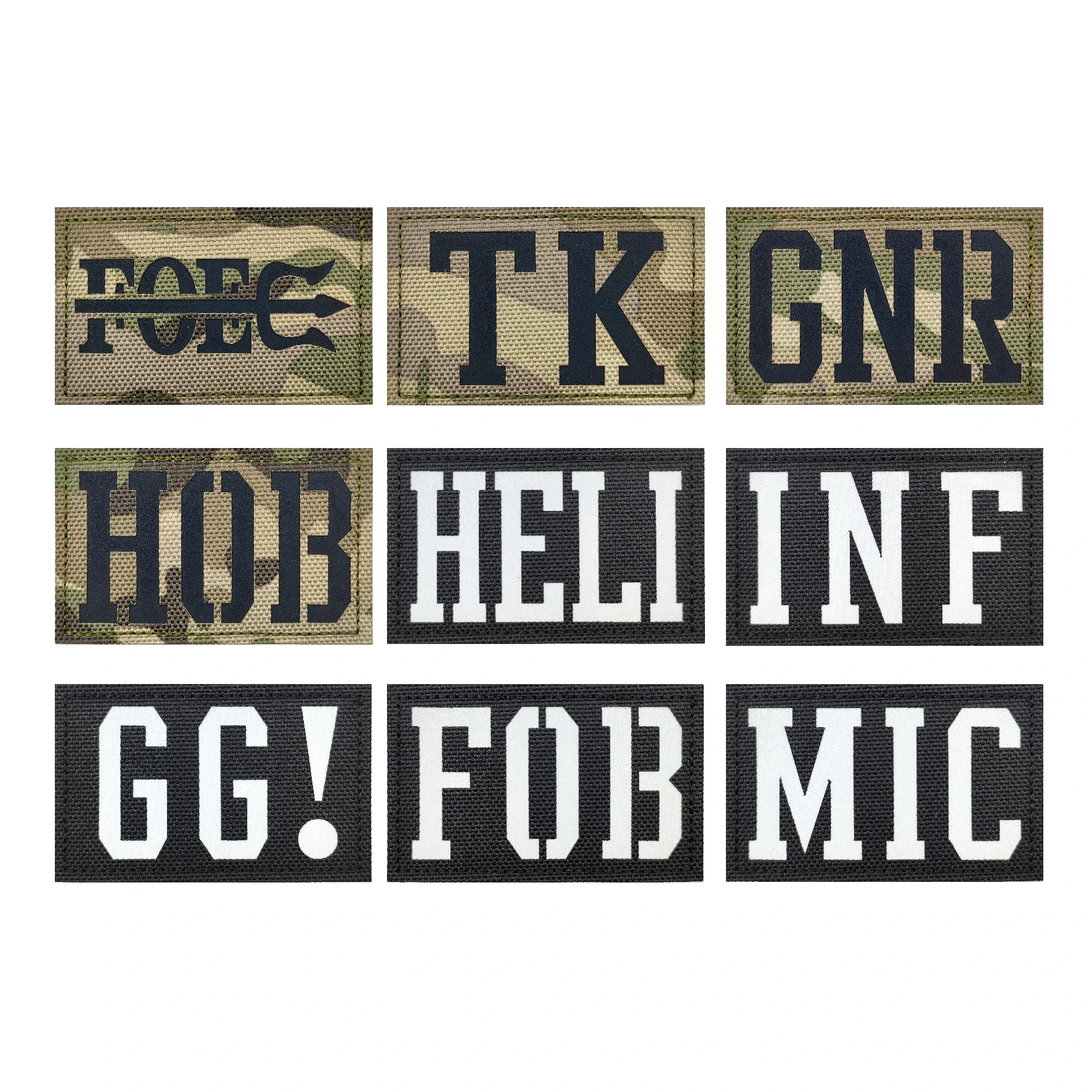 Call of Duty-squeleto fantasma y máscara fantasma, mochila bordada en inglés táctico, idioma común, ropa, Micro parche - imagen 5