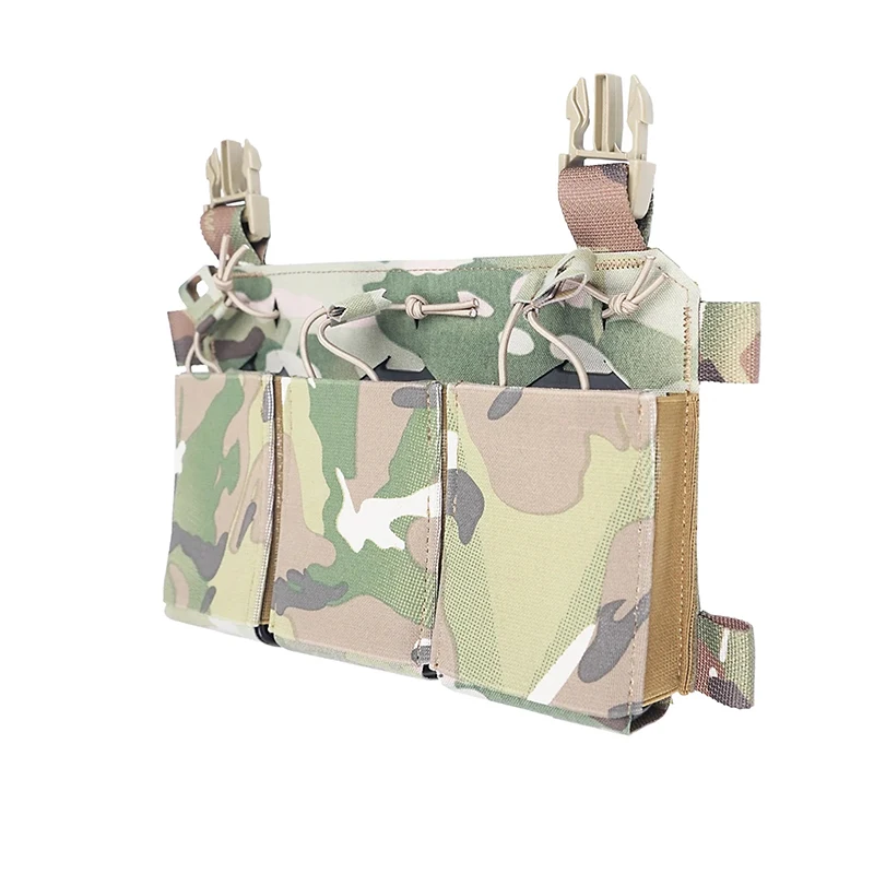 Hsp Style Thorax Triple Rifle Mag 556 762 545 solapa frontal Airsoft táctico Molle accesorios equipo de juego de guerra al aire libre - imagen 3