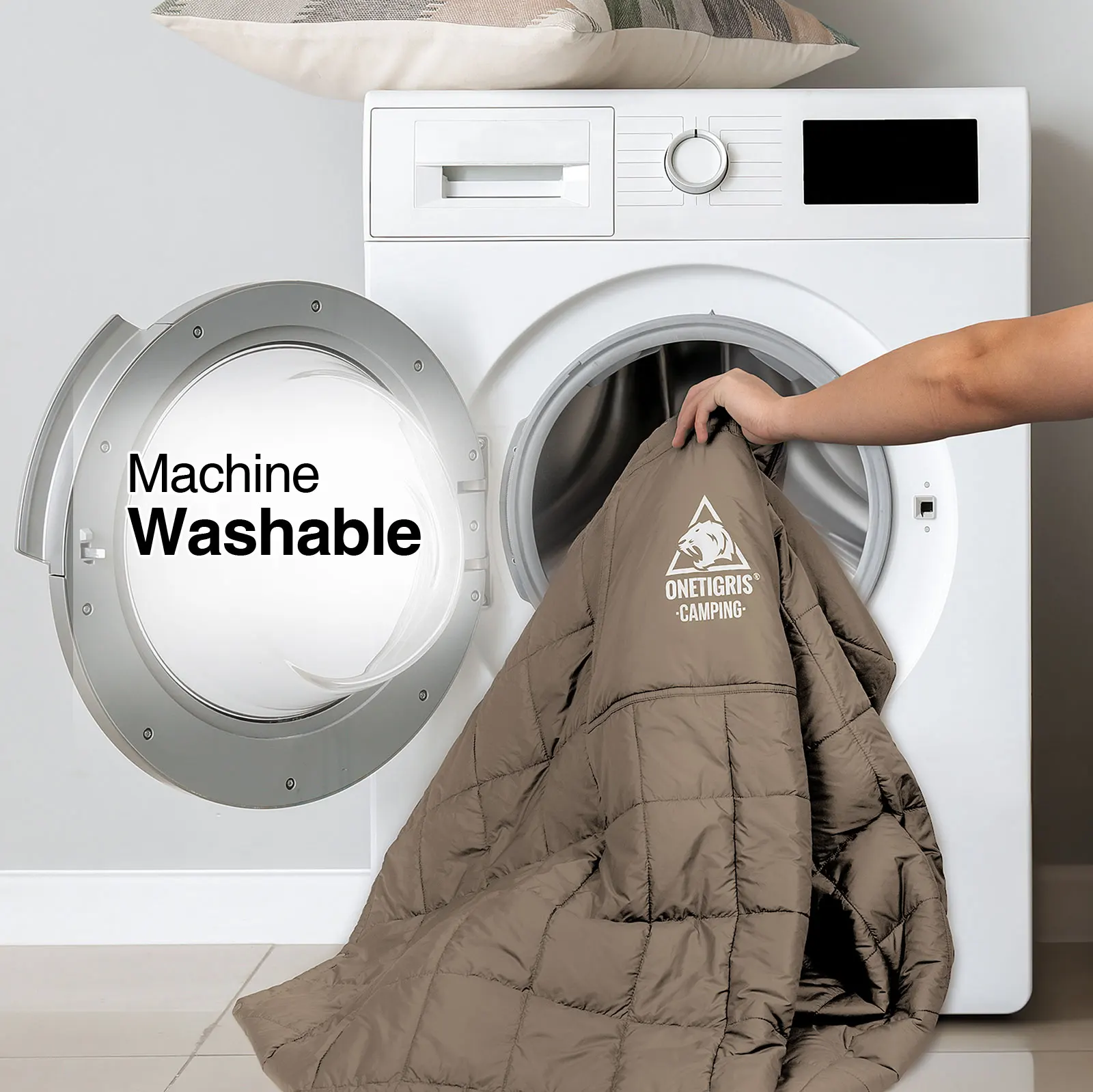 OneTigris-Manta para acampar, Poncho para exteriores, ultraligera, resistente al agua, portátil, con capucha, para acampar al aire libre y senderismo - imagen 5