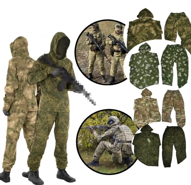 Conjunto de vestido de camuflaje ligero de primavera y verano para hombre, conjunto de vestido de camuflaje blanco con estampado de flores rusas EMR Little Green - imagen 2