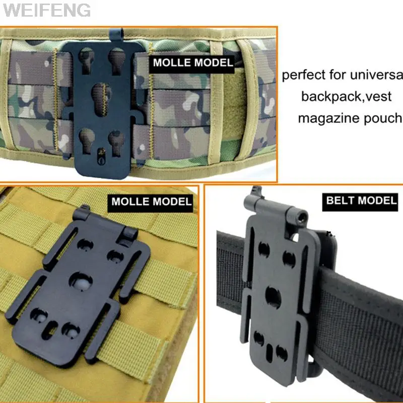 Accesorio táctico MOLLE, insertos de plataforma y receptor, placa adaptadora Modular Mag EDC, bolsa, conexión de chaleco Molle - imagen 4