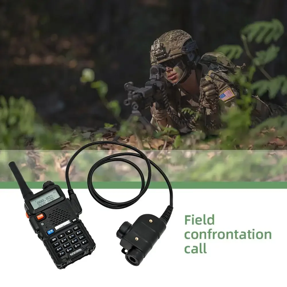Walkie-talkie táctico TS TAC-SKY, adaptador PTT, Silynx Ptt, Compatible con Kenwood, enchufe Baofeng UV5R, UV82 - imagen 4
