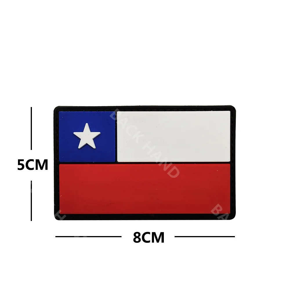 Parche táctico Chile IR – PVC resistente para uniforme militar - imagen 4
